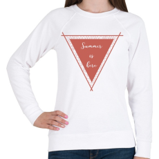 PRINTFASHION Summer is here. - Női pulóver - Fehér