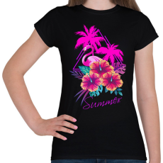 PRINTFASHION summer - Női póló - Fekete