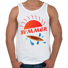 PRINTFASHION Summer - Nyár - kajak-kenu - Férfi atléta - Fehér