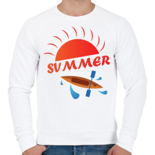 PRINTFASHION Summer - Nyár - kajak-kenu - Férfi pulóver - Fehér férfi pulóver, kardigán