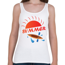 PRINTFASHION Summer - Nyár - kajak-kenu - Női atléta - Fehér női trikó