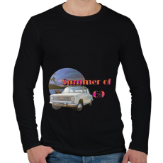 PRINTFASHION Summer of 69 - Férfi hosszú ujjú póló - Fekete