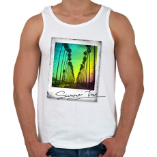 PRINTFASHION Summer Time - Férfi atléta - Fehér
