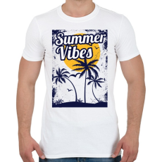 PRINTFASHION Summer Vibes - Férfi póló - Fehér