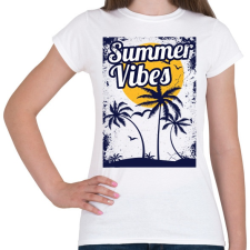 PRINTFASHION Summer Vibes - Női póló - Fehér női póló