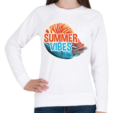 PRINTFASHION Summer Vibes - Női pulóver - Fehér női pulóver, kardigán