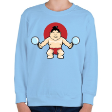 PRINTFASHION Sumo - Gyerek pulóver - Világoskék