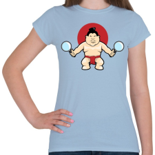 PRINTFASHION Sumo - Női póló - Világoskék női póló