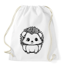 PRINTFASHION Sündisznó  - Sportzsák, Tornazsák - Fehér tornazsák