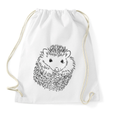 PRINTFASHION Sündisznó  - Sportzsák, Tornazsák - Fehér tornazsák