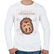 PRINTFASHION Süni anatómia - Férfi hosszú ujjú póló - Fehér férfi póló