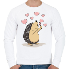 PRINTFASHION Süni - Férfi pulóver - Fehér férfi pulóver, kardigán
