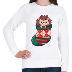 PRINTFASHION Süni zokniban - Női pulóver - Fehér