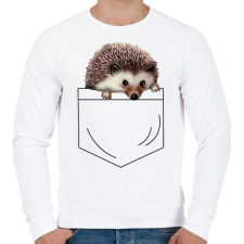 PRINTFASHION Süni zsebben - Férfi pulóver - Fehér férfi pulóver, kardigán