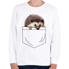 PRINTFASHION Süni zsebben - Gyerek pulóver - Fehér gyerek pulóver, kardigán