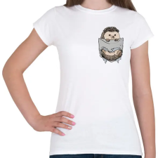 PRINTFASHION Süni zsebben - Női póló - Fehér női póló