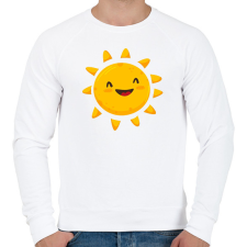 PRINTFASHION sunn - Férfi pulóver - Fehér férfi pulóver, kardigán
