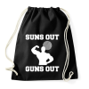 PRINTFASHION Suns Out Guns Out - Sportzsák, Tornazsák - Fekete