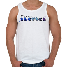 PRINTFASHION super brother - Férfi atléta - Fehér