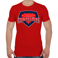 PRINTFASHION SUPER KRISZMÖSZ - Férfi póló - Piros