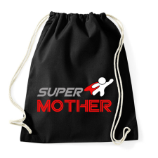 PRINTFASHION SUPER MOTHER - Sportzsák, Tornazsák - Fekete tornazsák