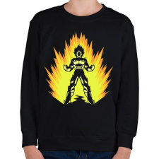 PRINTFASHION Super power - Gyerek pulóver - Fekete gyerek pulóver, kardigán