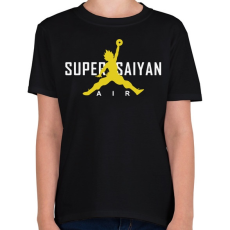 PRINTFASHION Super Saiyan Air - Gyerek póló - Fekete