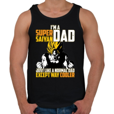 PRINTFASHION Super Saiyan APA - Férfi atléta - Fekete atléta, trikó