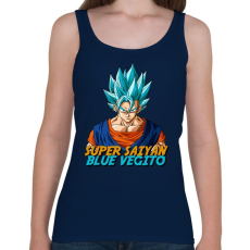 PRINTFASHION Super Saiyan Blue Vegito - Női atléta - Sötétkék
