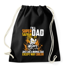 PRINTFASHION Super Saiyan Dad - Sportzsák, Tornazsák - Fekete tornazsák