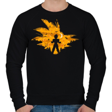 PRINTFASHION Super Saiyan - Férfi pulóver - Fekete
