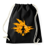 PRINTFASHION Super Saiyan - Sportzsák, Tornazsák - Fekete