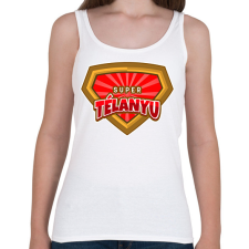 PRINTFASHION SUPER TÉLANYU - Női atléta - Fehér női trikó