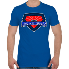 PRINTFASHION SUPERBENZINKUTAS - Férfi póló - Királykék férfi póló