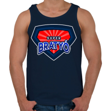 PRINTFASHION superbratyo - Férfi atléta - Sötétkék