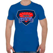 PRINTFASHION superbratyo - Férfi póló - Királykék férfi póló