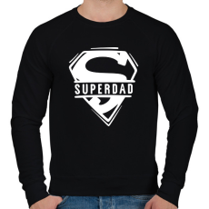 PRINTFASHION Superdad - Férfi pulóver - Fekete