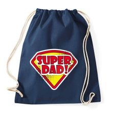 PRINTFASHION SuperDad! - Sportzsák, Tornazsák - Sötétkék tornazsák