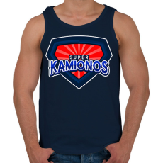PRINTFASHION SUPERKAMIONOS - Férfi atléta - Sötétkék