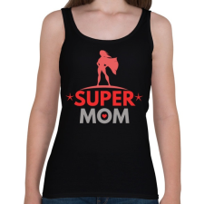 PRINTFASHION supermom2 - Női atléta - Fekete női trikó