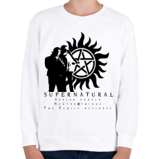 PRINTFASHION supernatural3 - Gyerek pulóver - Fehér