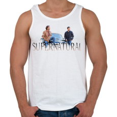 PRINTFASHION Supernatural - Férfi atléta - Fehér