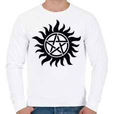 PRINTFASHION Supernatural - Férfi pulóver - Fehér
