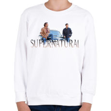 PRINTFASHION Supernatural - Gyerek pulóver - Fehér