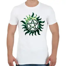PRINTFASHION Supernatural (Odaát) - Férfi póló - Fehér férfi póló