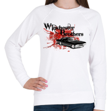 PRINTFASHION Supernatural - Odaát - Női pulóver - Fehér női pulóver, kardigán