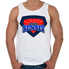 PRINTFASHION SUPERSENSEI - Férfi atléta - Fehér