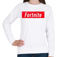 PRINTFASHION Supp' Fortnite - Női pulóver - Fehér