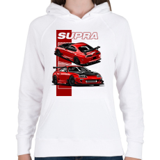 PRINTFASHION SUPRA PANEL - Női kapucnis pulóver - Fehér