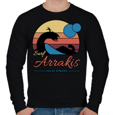 PRINTFASHION Surf Arrakis - Férfi pulóver - Fekete férfi pulóver, kardigán